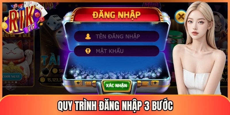 Quy trình đăng nhập 3 bước